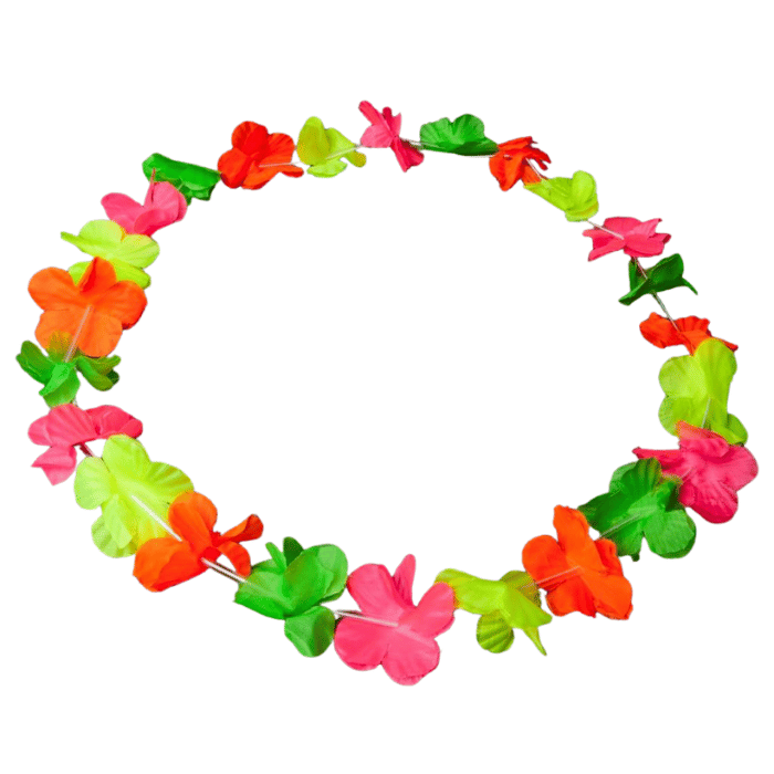 Hawaii-Kranz Neon Halskette multicolor UV