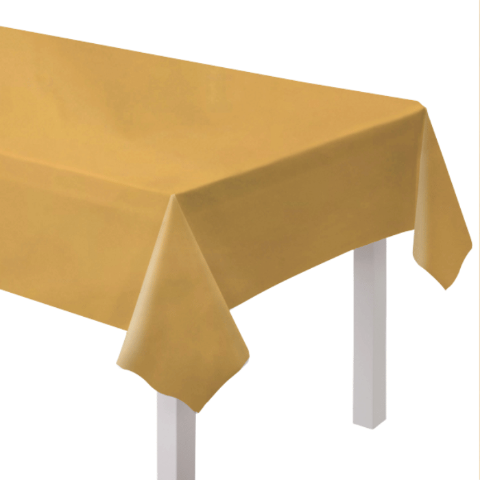 Goldene Papier-Tischdecke - 120x180 cm