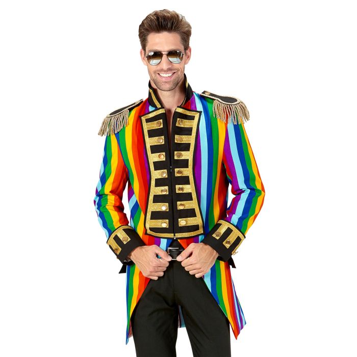 Regenbogenstreifen Mantel für Herren