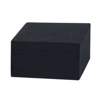 20x20 cm Servietten 150x schwarz 2-lagig