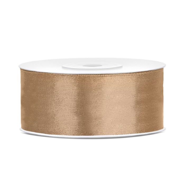 Lichtgold-Satinband - 25 mm x 25 m