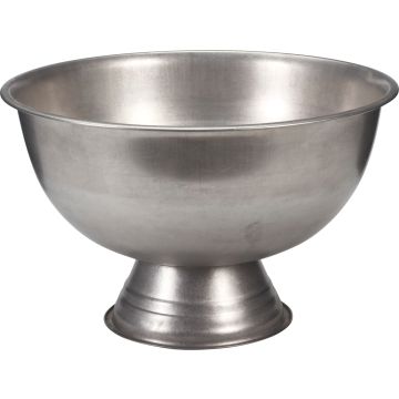 Stonewashed Schüssel auf Fuß aus rostfreiem Stahl Ø 39,5 cm