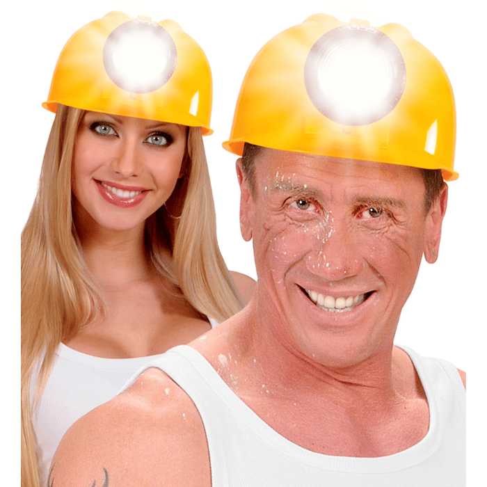Schutzhelm mit Licht