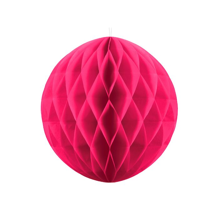 Honeycomb in dunkelpink - Ø30 cm