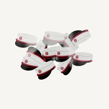 Rote Studenten-Mütze Streudekor 20x - 5 x 4 cm