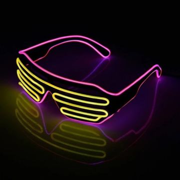 LED-Brillen Pink und Gelb