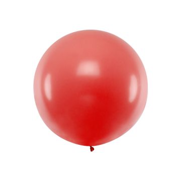 Riesiger pastelroter Ballon - 1 Meter