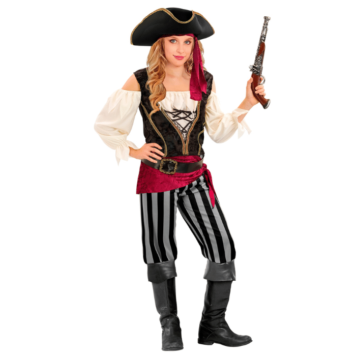 Gefährliches Piratenmädchenkostüm für Kinder