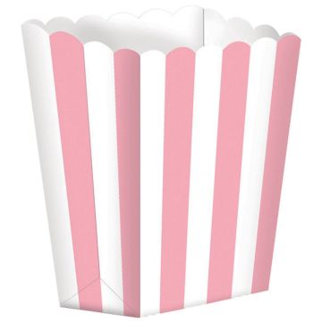 Pink Popcornbecher 5x