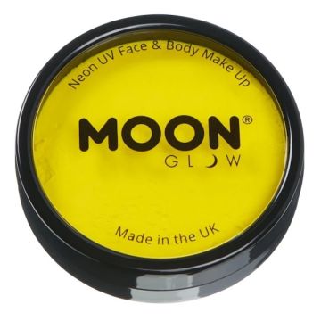 Neon UV Gesichts- und Körpermalfarbe Intensiv Gelb 36 g Moon Creations
