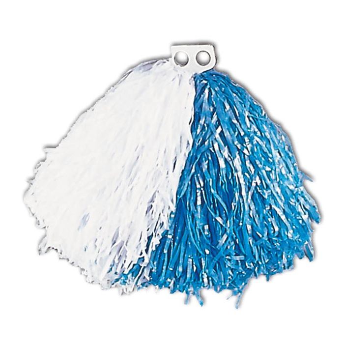 Cheerleader Pom Pom Blau und Weiß - 1X