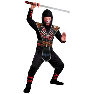 Ninja-Skelettkostüm für Jungen