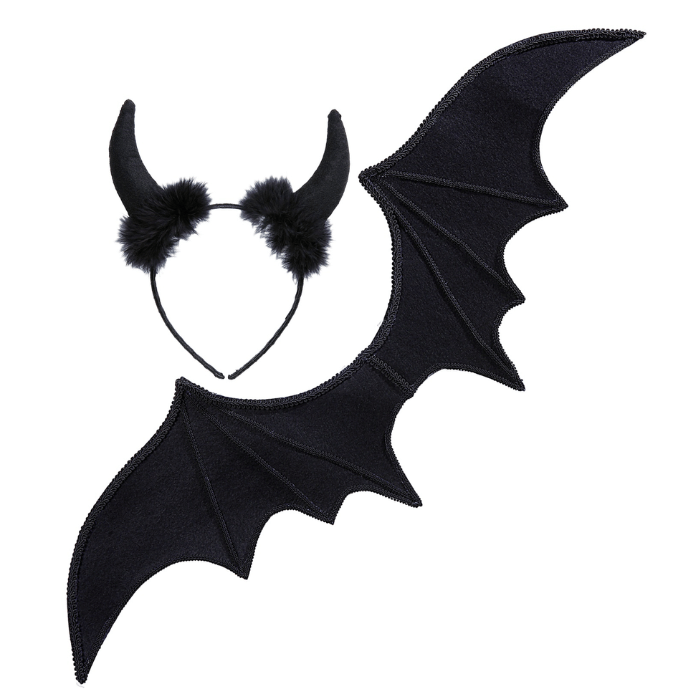 Schwarzes Teufelset - 2 Teile