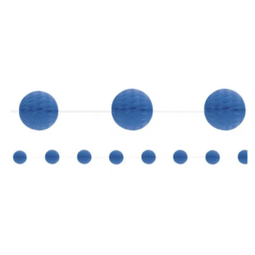 Blaue Honeycomb-Girlande - 2,13 Meter