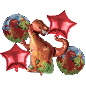 Folienballons mit Dinosaurier-Thema 5x