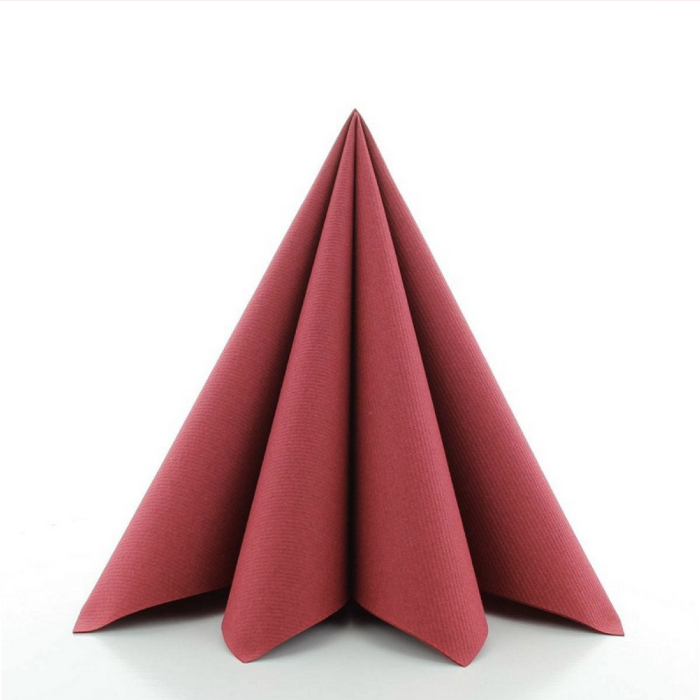 Luxusservietten bordeaux 12x - 40x40 cm