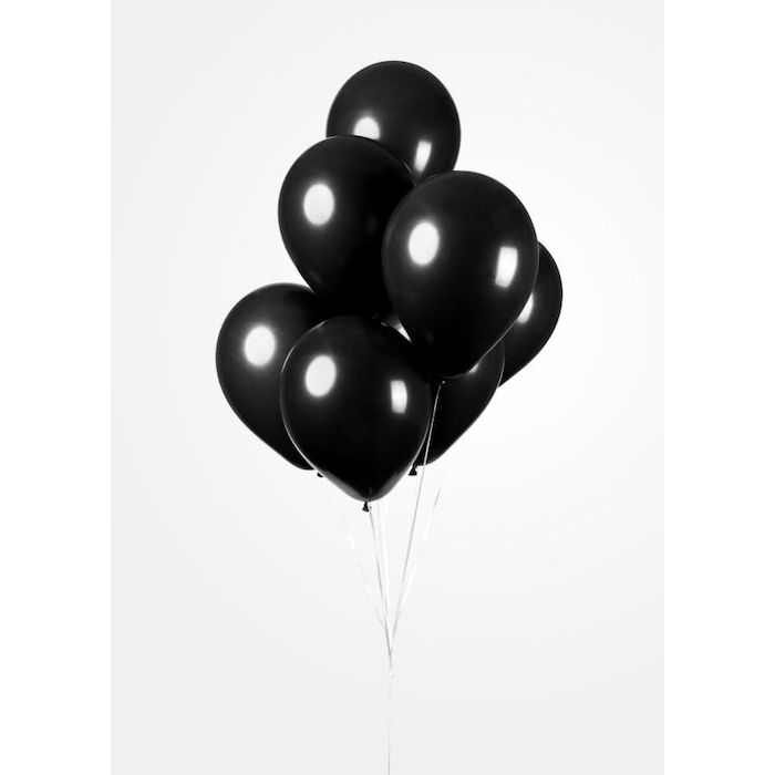 Schwarze Ballons 100x - 30 cm