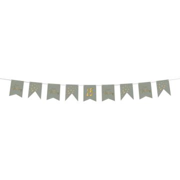 DIY Happy Birthday Girlande Golden Dawn - 4 m