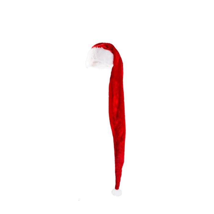 Extra lange rote Weihnachtsmannmütze - Einheitsgröße