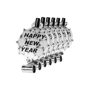 Rysler Silber Happy New Year 6x