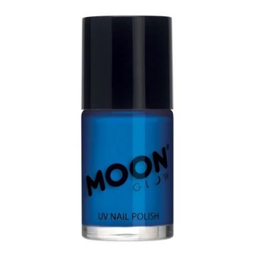Neon UV Nagellack Intensives Blau 14 ml Moon Creations 