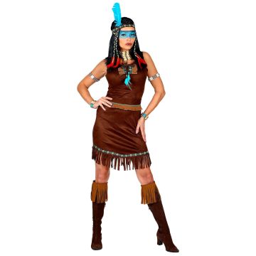 Indianerkostüm mit Kleid und Stirnband
