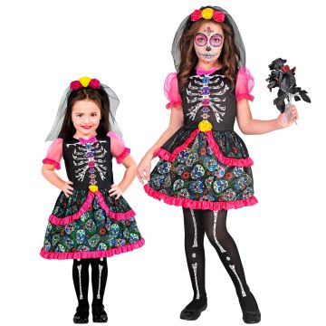 Dia de los Muertos Kostüm für Mädchen