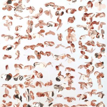 Blumen-Vorhang in Rose Gold - 2 x 1,7 Meter