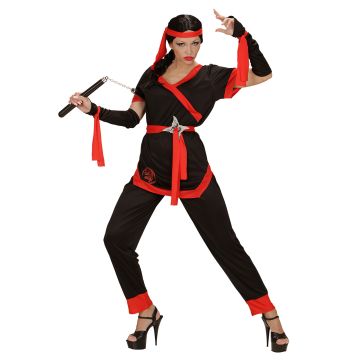 Ninja-Mädchenkostüm für Damen