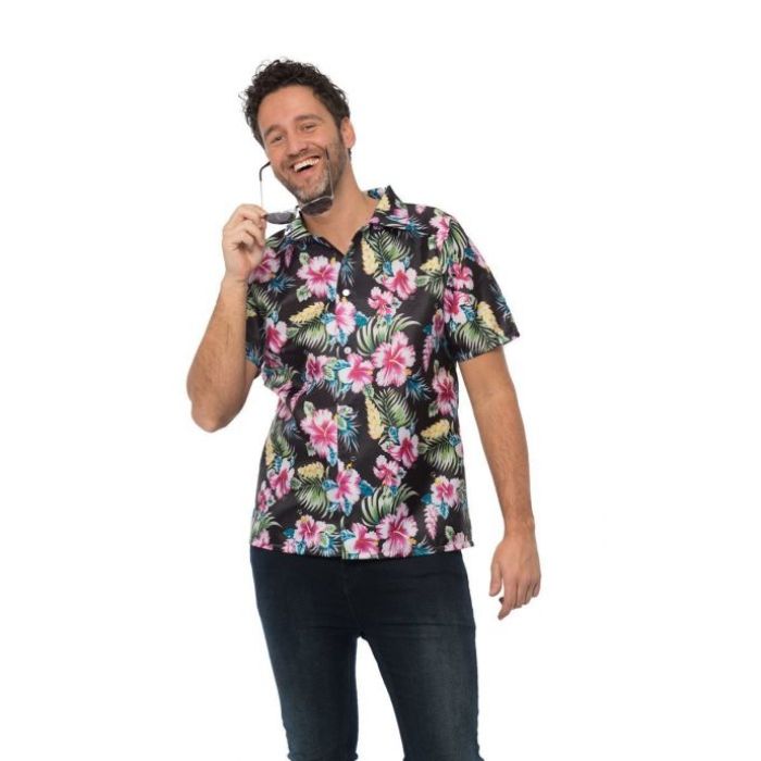 Hawai Deluxe Hemd schwarz