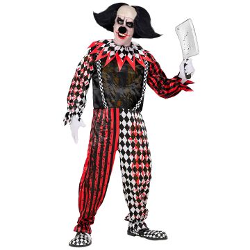 Gruselig Clownkostüm für Herren
