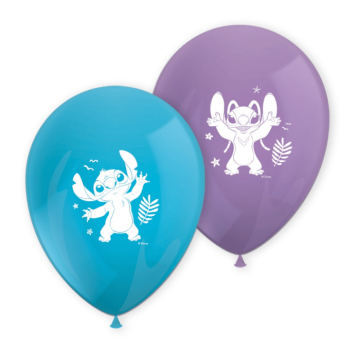 Stitch® und Angel Ballons 8x - 30 cm