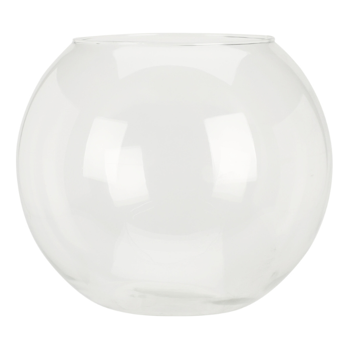 Transparente Bowlevase aus Glas 240x210 mm