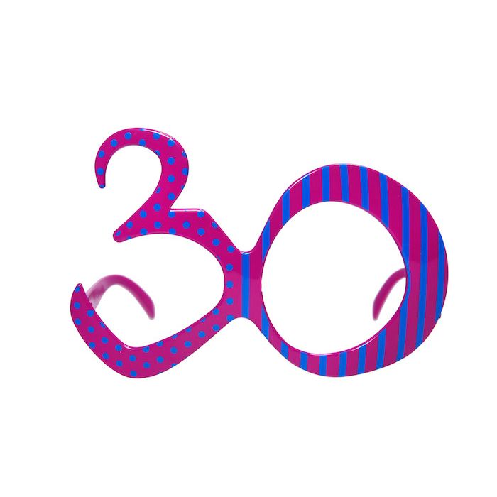 30 Jahre Geburtstagsbrillen Fuchsia
