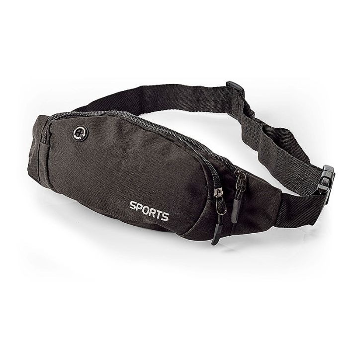 Schwarze Bauchtasche
