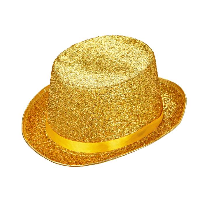 Festhut mit goldenen Glitzer