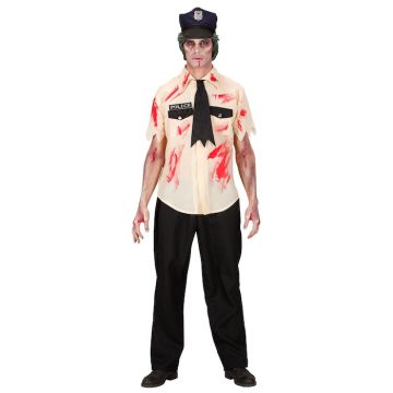 Zombie-Polizistenkostüm - 4 Teile