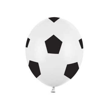Fußball Latexballons 6x - 30 cm