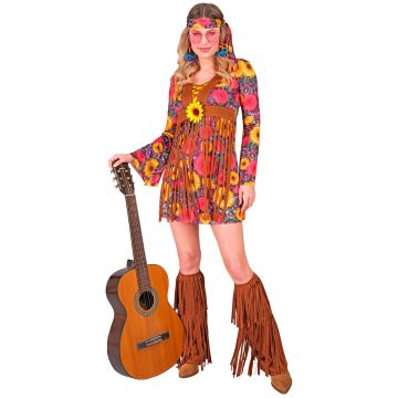 Buntes Hippiekostüm für Damen