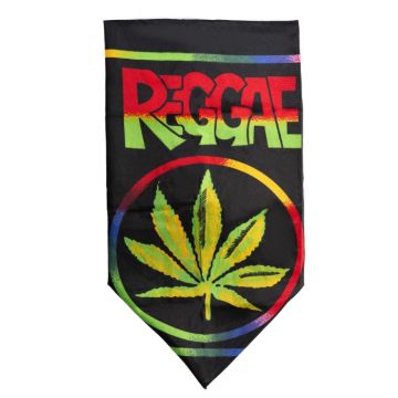 Bandana Reggae mit Marihuana-Motiv 52x55 cm