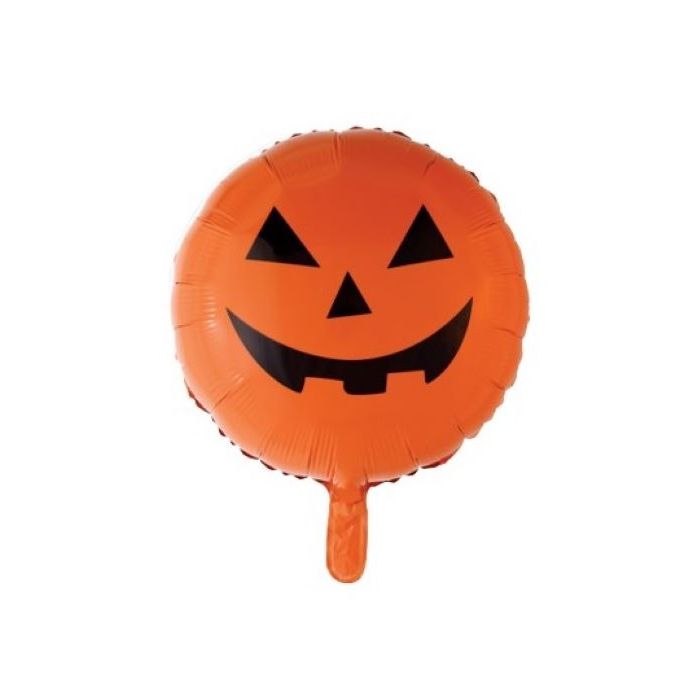Lächelnder Kürbis Folienballon - 45 cm