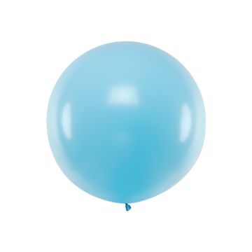 Riesige Pastell Hellblau Ballon - 1 Meter