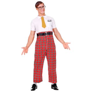 Nerdkostüm für Herren mit Brille