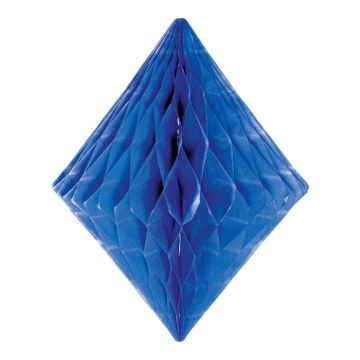 Diamant-Honeycomb in Blau - 20 cm