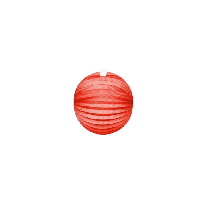Runde Papierlaterne in Rot - 25 cm