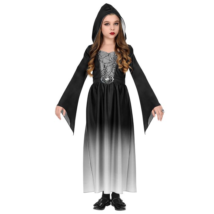 Gothic Lady Kostüm in Grau für Mädchen