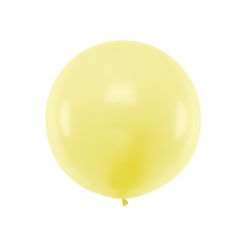 Riesen pastell gelbe Ballon - 1 Meter