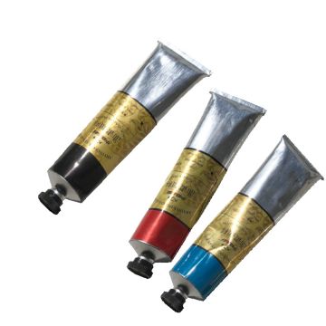 Malerkit mit Ölfarben in Schwarz, Rot und Blau - 170 ml