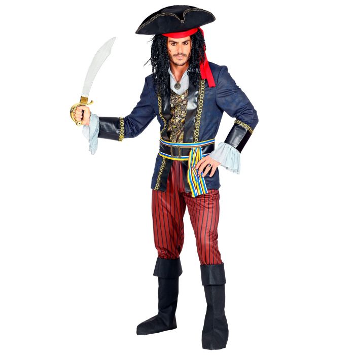Detailliertes Piratenkapitän Kostüm für Herren