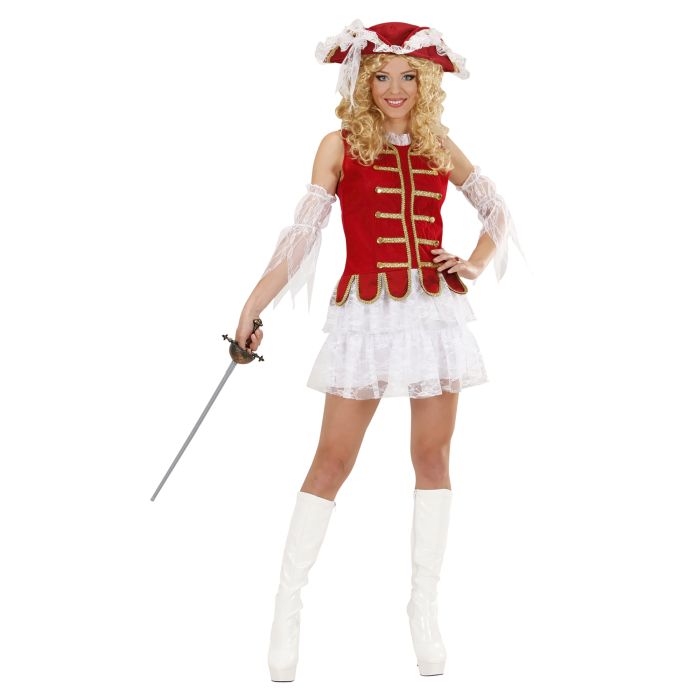 Musketier-Mädchen Kostüm für Damen